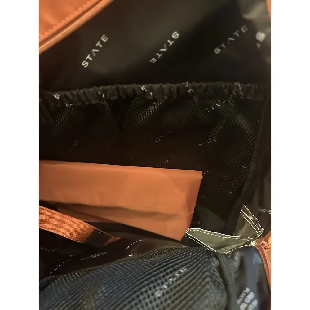 NWOT STATE Bags Lorimer Diaper Bag | Coral- Brand New